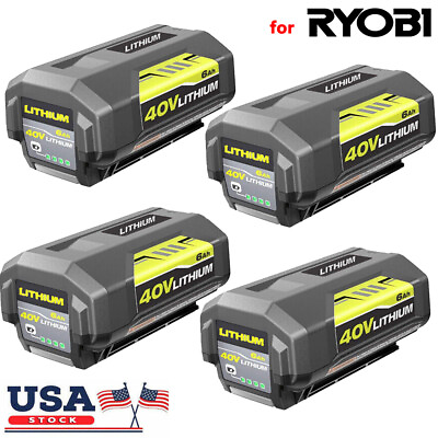 #ad 6.0Ah For Ryobi 40Volt Battery High Capacity Lithium ion OP40605 OP40602 $205.99