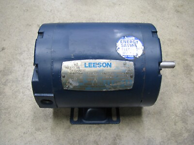 #ad Leeson Electric Motor 101013.00 1 3hp 3450rpm 3phase $85.00