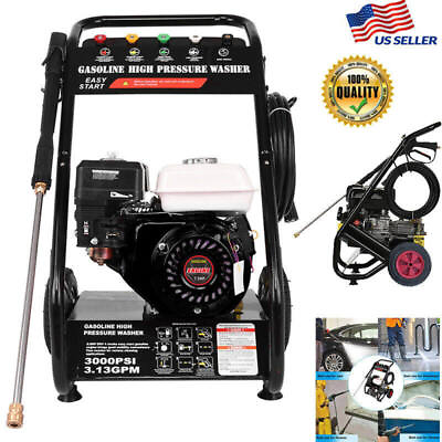 Gas Cold Water Pressure Washer 3000PSI 6.5HP 200CC with Long Hose and 5 Nozzles #ad $273.99