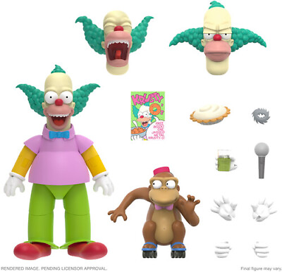#ad Super7 The Simpsons ULTIMATES Wave 2 Krusty the Clown New Toy Action Fi $55.00