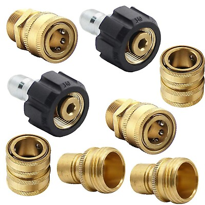 #ad Twinkle Star Pressure Washer Adapter Set Quick Disconnect Kit M22 Swivel to... $40.39