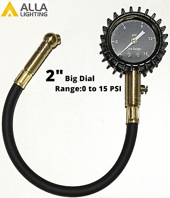 #ad 2quot; Dial 15PSI Deflator Low Pressure Tire Gauge for ATV Holeshot TiresLow Gauge $20.98