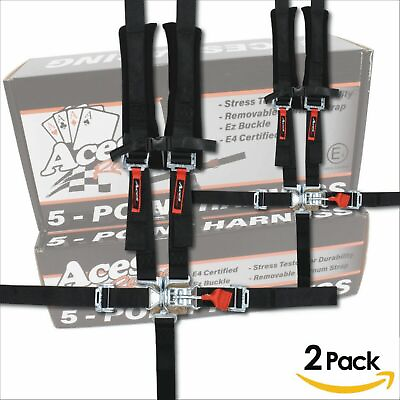 #ad Pair of E4 Certified 5 Point Harnesses 2 Year Warranty UTV Jeep Sand Rail Buggy $129.99