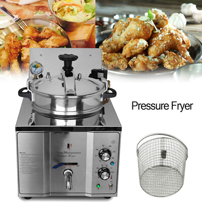 #ad PreAsion 16L High Pressure Fried Chicken Machine 110V Chicken Pressure Fryer Cou $738.65