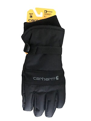 #ad Carhartt Waterproof Insulated Pair of Gloves Black Size L Men#x27;s Gl0511 M $ $25.00