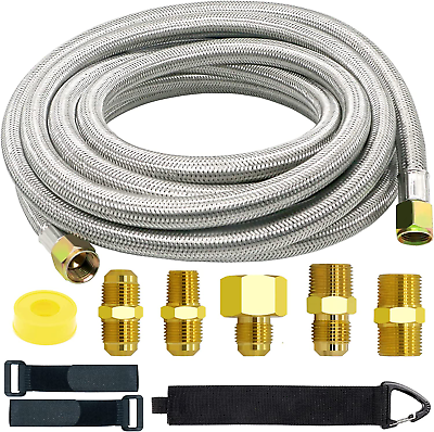 #ad Propane Hose 18FT High Pressure Extension w Conversion Coupling for BBQ Grill $59.99