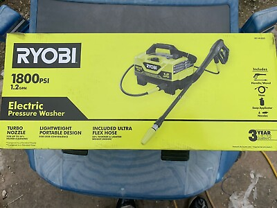Ryobi RY141802VNM Electric Pressure Washer Yellow Black #ad $109.00