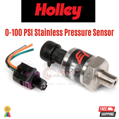 #ad Holley Stainless Steel 100 PSI Pressure Sensor Plug Play For Fuel amp; Oil 554 102 $174.95