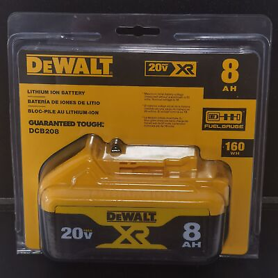 #ad 1PCS Dewalt DCB208 8.0AH Battery 20V MAX Compact Li ion XR Power Tools $68.00