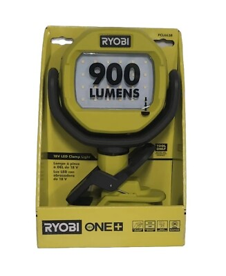 #ad RYOBI 18V ONE Cordless LED Clamp Light PCL663B TOOL ONLY New $54.95