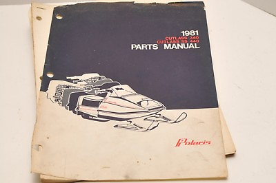 #ad #ad Vintage Polaris Parts Manual 9910726 1981 Cutlass 340 440 Snowmobile OEM Genuine C $16.68