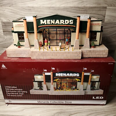 #ad Menards 289 0545 Menards Store with LEDs Animation amp; Sound Box RARE *Read Desc* $121.50