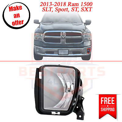 #ad Front Fog Light halogen left CAPA for 2013 2018 Ram 1500 SLT Sport ST SXT $59.99