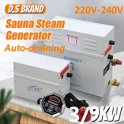 #ad 3 9KW Household Auto Drain Steam Generator Sauna Steam Generator Bath Steam 220V $250.65