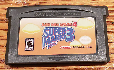 #ad Super Mario Bros 3 Super Mario Advance 4 GBA cart gameboy advance $19.95