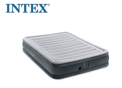 #ad #ad Intex Comfort Deluxe Dura Beam Plush Air Mattress Bed with Built In Pump Full $52.99