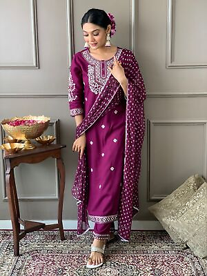 #ad Indian Women Suit Plus Size Party Wedding Dress Pakistani Salwar Kameez I $36.23