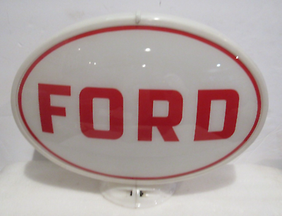 #ad Vintage FORD Gas Globe Dealership Pump Light Glass Original Collectible RARE $2375.00