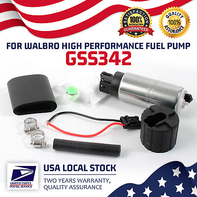 #ad #ad Replace Walbro 255 LPH High Pressure In Tank Electric Fuel Pump Universal GSS342 $49.99