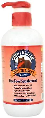 #ad Grizzly Wild Antarctic Krill Oil for Dogs Multiple Sizes Made in USA Powerf $65.99