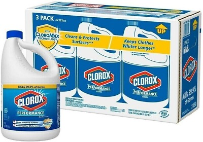 #ad 3 Pack 81 oz Clorox Power Concentrated Formula Liquid Bleach New Stock $31.89