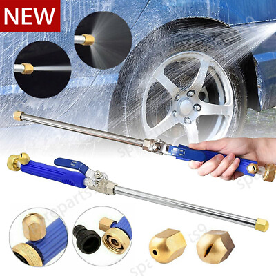 #ad High Pressure Power Washer Wall Water Spray Gun Nozzle Wand Attachment Hose Jet $10.61
