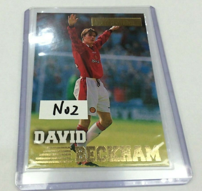 #ad 1996 97 Merlin#x27;s Gold EPL Soccer Card #92 David Beckham ROOKIE CARD EXCELL. No2 AU $1200.00