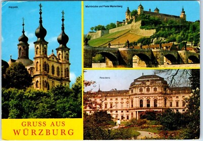 #ad #ad Postcard Greetings from Würzburg Germany $3.46