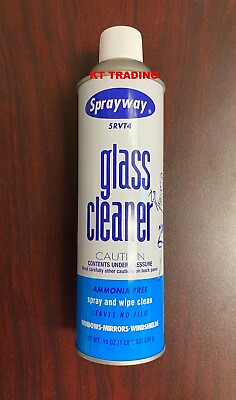 #ad SPRAYWAY Liquid Glass Windows Mirror Windshield Cleaner Aerosol 19 oz Spray $19.95