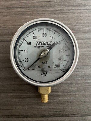 #ad Trerice Liquid Pressure Gauge 0 200 PSI 4quot; 700LFB4002LA130 $129.99