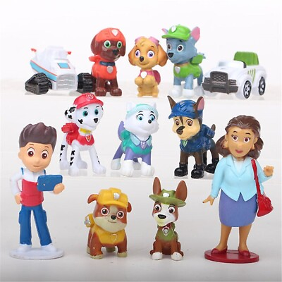 #ad Paw Patrol Set of 12 Different PVC Cake Toppers Mini Figures Set 1 $14.99