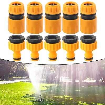 #ad Garden Tap Water Hose Pipe Connector Quick Connect Adapter Fitting Watering 10x $13.95