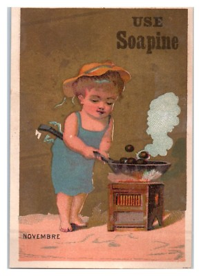 #ad Use Soapine The Dirt Killer Novembre Victorian Trade Card $8.95
