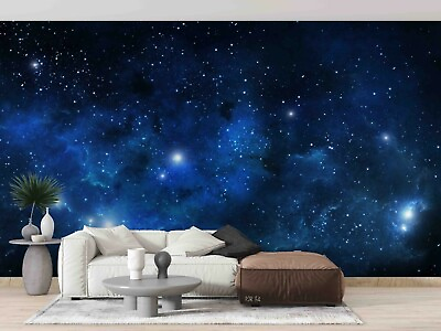 #ad #ad 3D Blue Nebula Star Sky Self adhesive Removeable Wallpaper Wall Mural Sticker 71 AU $359.99