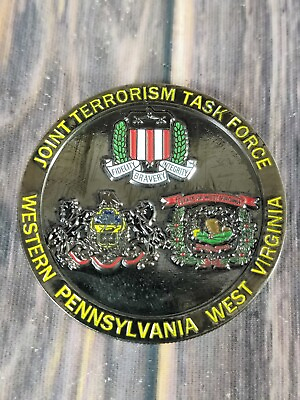 #ad FBI Joint Terrorism Task Force Western Pennsylvania West Virginia Challenge Coin $27.95