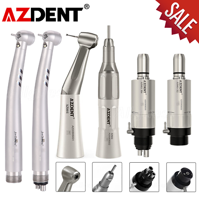 #ad #ad AZDENT Dental E generator LED High Speed Low Speed Handpiece Kit 2Hole 4Hole $20.23