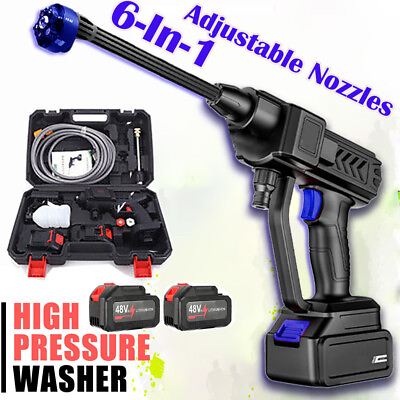 #ad #ad 6 In 1 Car Pressure Washer 300w High Pressure Washer For Watering Floor Washing $67.88
