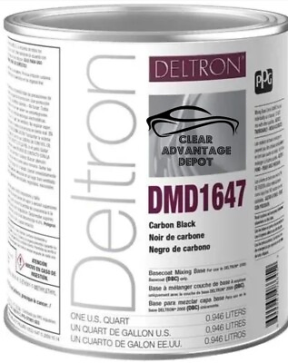 #ad PPG Deltron DMD1647 Carbon Black 1 Quart FREE SHIPPING $140.00