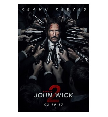 #ad John Wick 2 Poster 24quot; x 36quot; $19.75