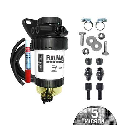 #ad Universal Pre Filter Separator 5 Micron Kit Fuel Manager 4WD Diesel FM706DPK AU $224.00
