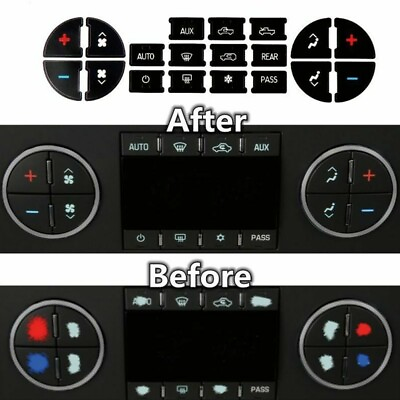 Kit Button Stickers Set For Chevrolet GMC Tahoe Parts Accessories Dash Car C $4.58