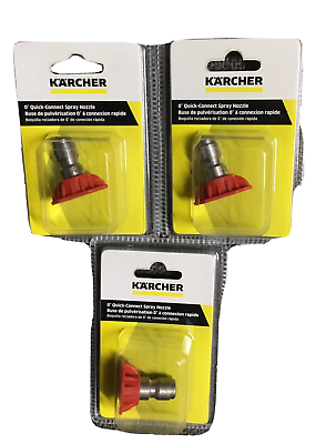 #ad 3pk Karcher 8.641 026.0 Gas Pressure Washer Spray Nozzle 0 Degree F3 $13.99