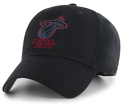 #ad MIAMI HEAT BLACK HAT MVP AUTHENTIC NBA BASKETBALL TEAM ADJUSTABLE NEW CAP $22.99