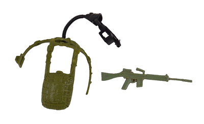 #ad GI Joe Rip Cord Replacement Gun Parachute Backpack Mask Parts Pieces ARAH $22.49