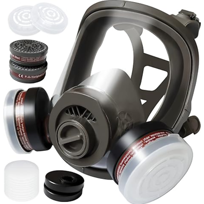 #ad #ad Gas Masks Survival Nuclear and Chemical Gas Mask 40mm Activated Carbon Filter $31.76
