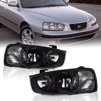 #ad For 2001 2003 Hyundai Elantra Replacement Headlights Headlamps Pair LeftRight $89.99