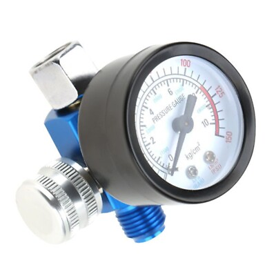 #ad 1 4quot; Air Paint Pressure Gauge with Control for Air Pressure Regu $12.99