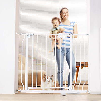 #ad 30quot; Extra Tall Baby Gate Stairs Doorways Gate Auto Close Wide Dog Pet Gate 2024 $35.05