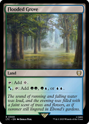 #ad MTG Flooded Grove The Lord of the Rings Commander $2.69