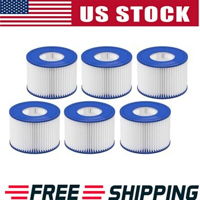 #ad 6 Pack Type VI Hot Tub SPA Pool Filter Replacement For Coleman Saluspa Lay Z Spa $17.99